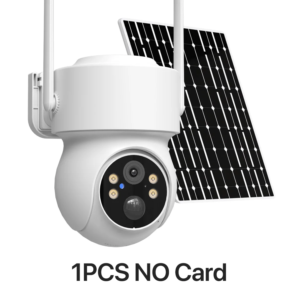 1/2PCS iCsee Solar IP Camera WiFi Outdoor Wirelees Battery Surveillance PTZ Camera PIR Detection Night Vision Real Time Alert