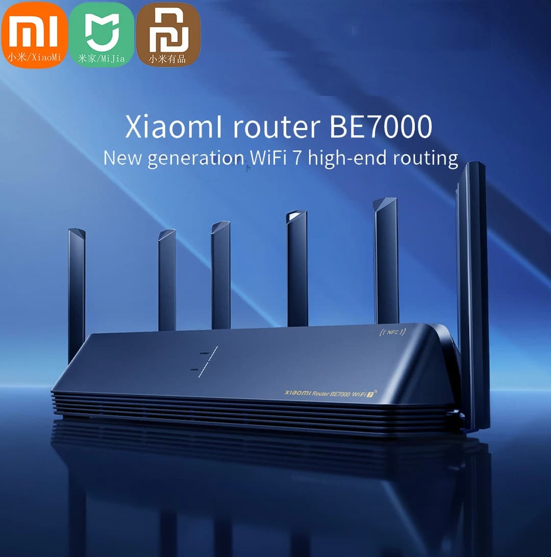 Xiaomi Mi Router BE7000 Tri-Band WiFi Repeater VPN 1GB Mesh USB 3.0 IPTV 4 X 2.5G Ethernet Ports Modem Signal Amplifier Wifi 7