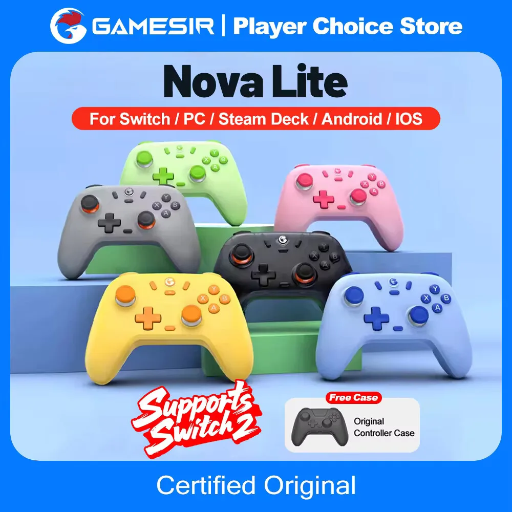 GameSir Nova Lite Gamepads PC Switch 2 Gaming Controller for Nintendo Switch 2 Switch Steam iOS Android Hall Effect Josticks