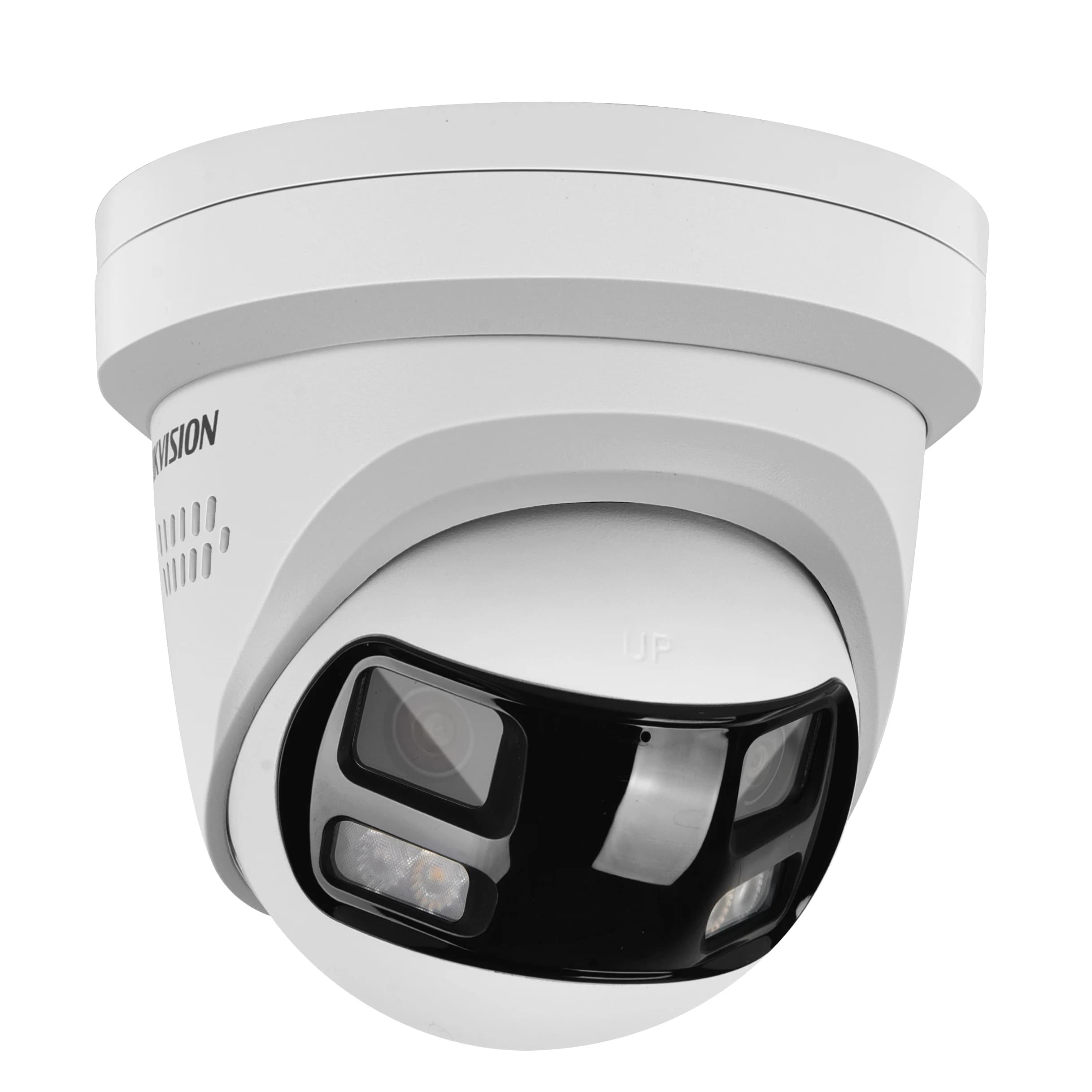 Hikvision DS-2CD2383G2P-LISU/SL 8MP IP Camera Dual Lens 180° View Smart Hybrid Light Camera 2-way Audio Strobe Light Audio Alarm