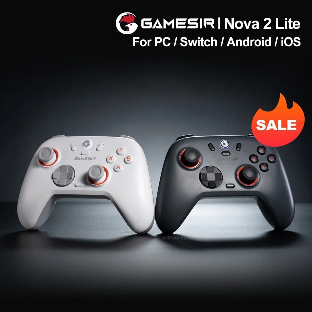 GameSir Nova 2 Lite Wireless Switch Controller Bluetooth Gamepad with Hall Effect for Nintendo Switch, iPhone, Android, PC