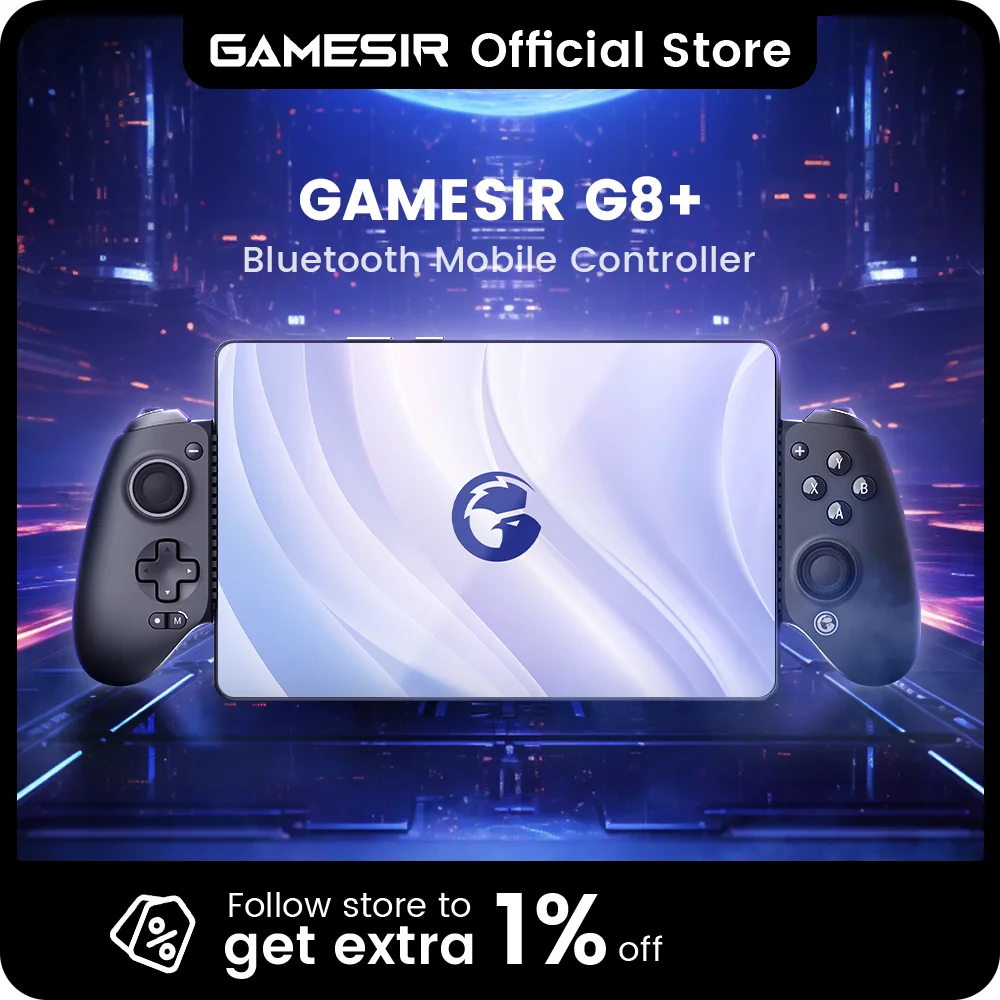 ​​GameSir G8+ Bluetooth Gamepad Hall Effect Gaming Controller for Nintendo Switch 2, Android Phone, Tablets, iPhone, iPad, PC