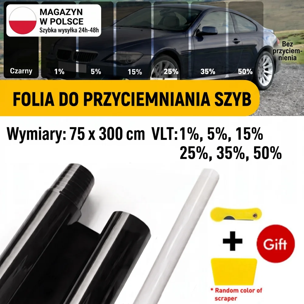 Privacy Glass Film Car Window Tint Film 75cm×300cm Car Sun Shade Solar Sheet Sun Protective in The Car Tinted Glass for Car