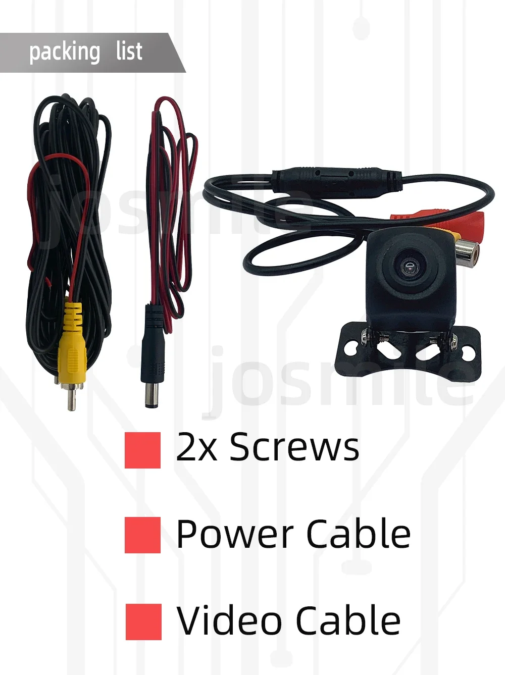 Car Rear View Camera Universal Backup Parking Camera Night Vision Waterproof 170 Wide Angle HD Color