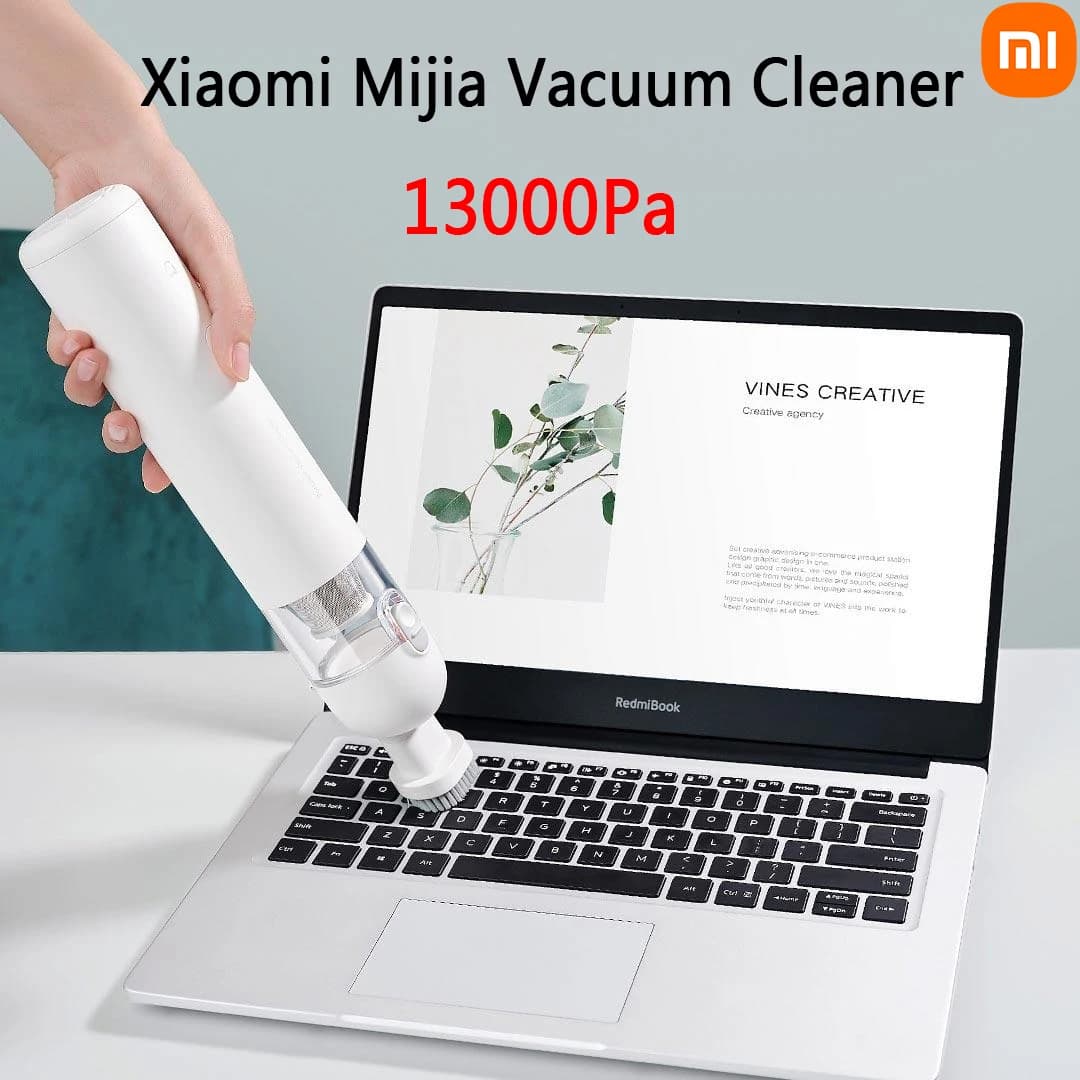 Original MIJIA Portable Handheld Vacuum Cleaner For Home Car Mini Wireless Dust Catcher Collector 13000PA Cyclone Suction