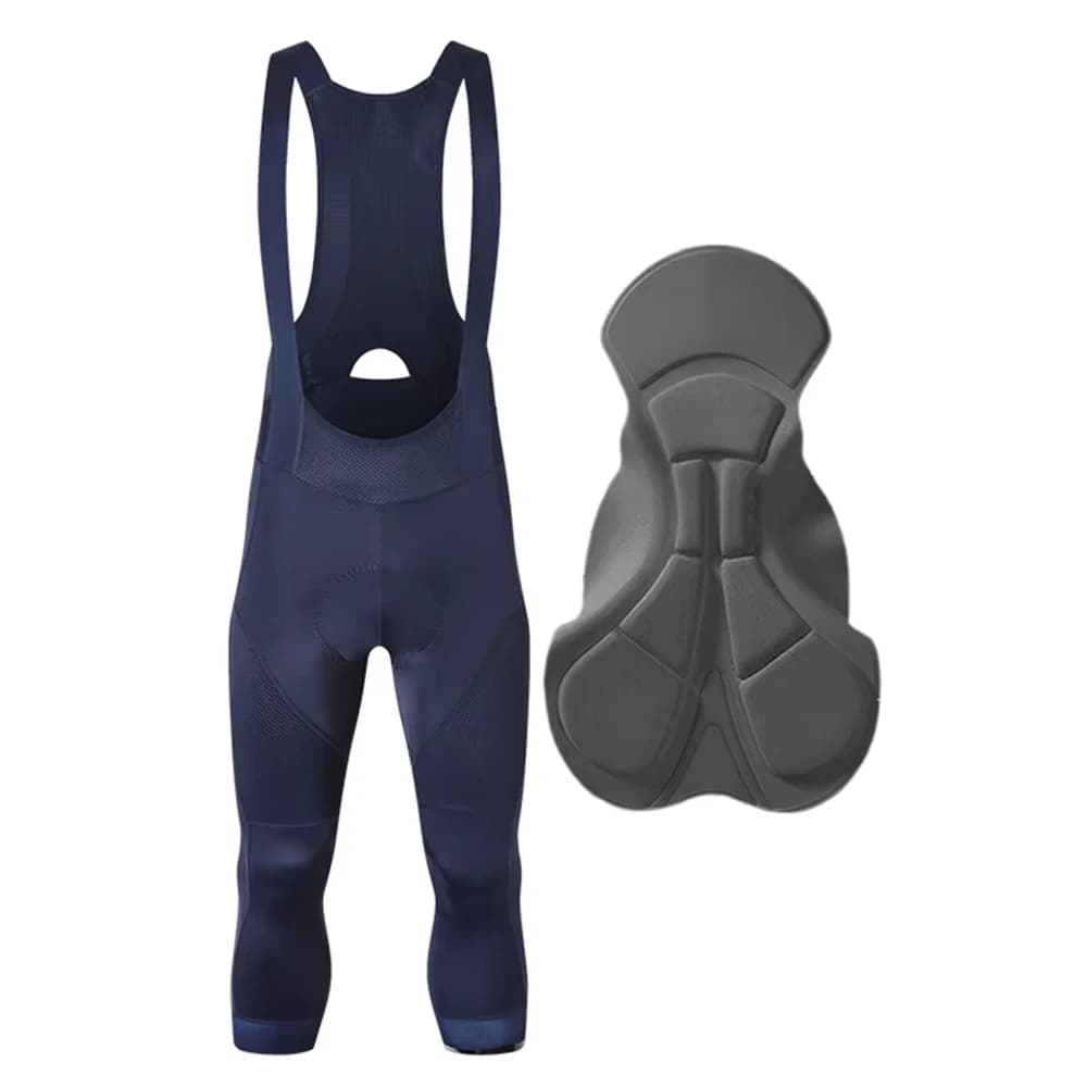 Ykywbike 3/4 Cycling Bib Shorts Men 6 Hours Ride Padded Shorts Pro Road Bicycle Tights Pants Mtb Bib Bike Short