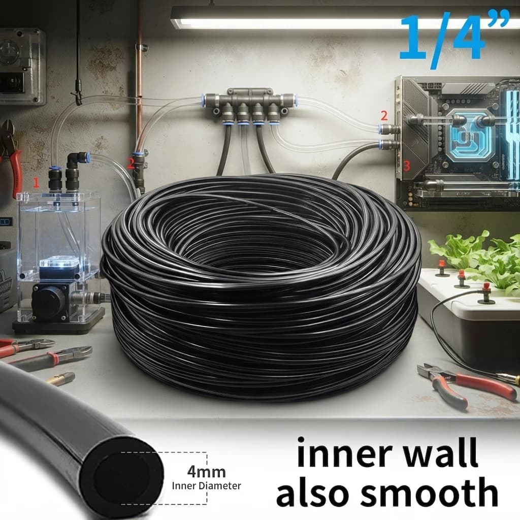 DIY Arbitrary Length 10M/20M/30M... Garden Hose 4/7mm Watering Irrigation System Supplies PVC Micro Drip Pipe Adjustable