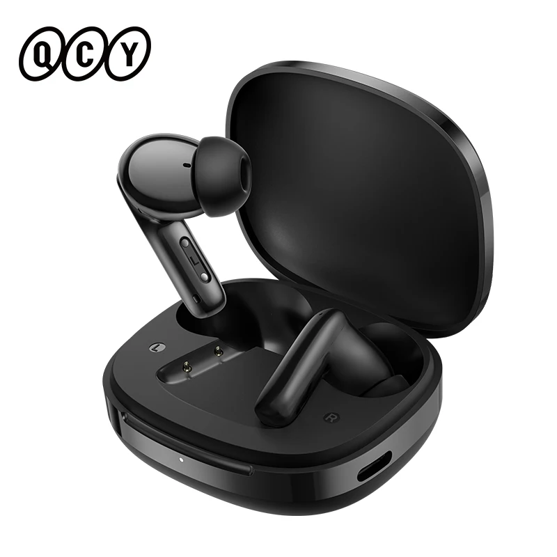 QCY T13 Pro HT23 Adaptive ANC Wireless Earbuds 13mm Drivers Powerful Bass 50dB Hybrid ANC Bluetooth 6.0 Earphones 6 Mics ENC 47H