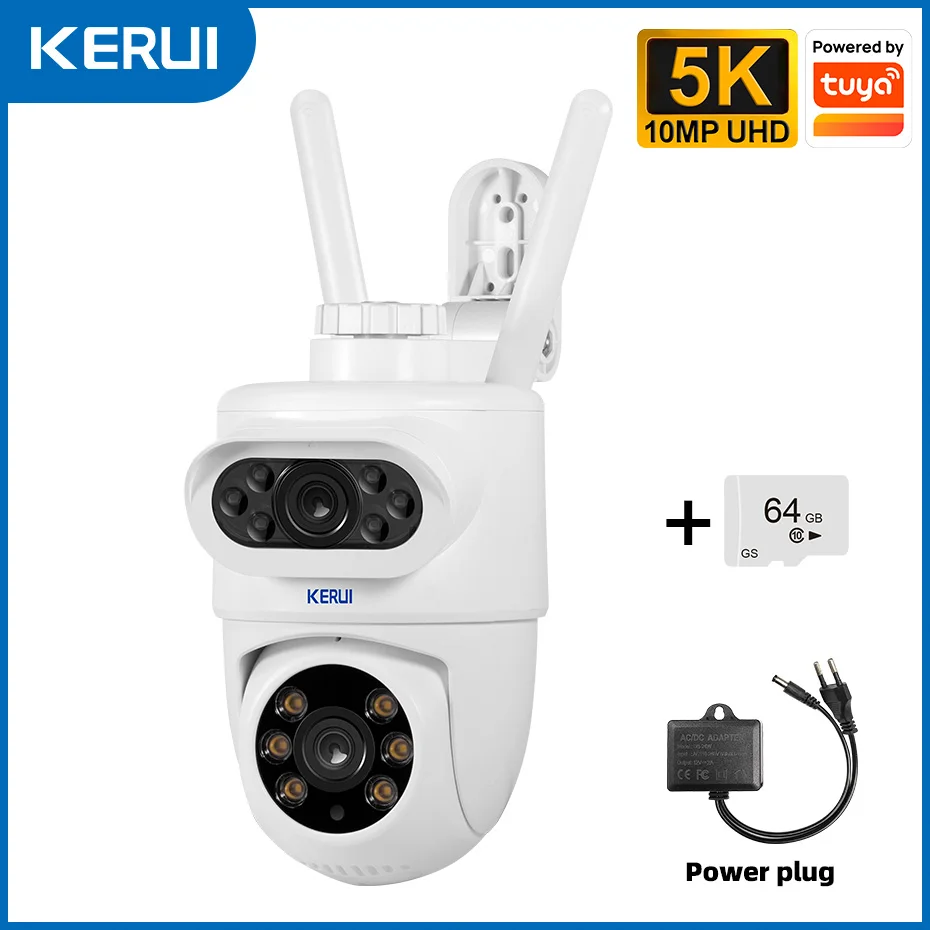 WiFi Alarm Camera Security Wireless Indoor Outdoor Surveillance System with Motion Detection Push Notifications