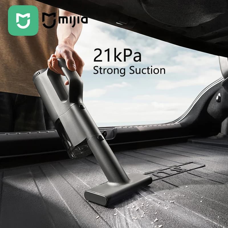 XIAOMI Mijia Car Vacuum Cleaner 21kPa Suction Type-C Charging 5-Stage Filtration 2400mAh Home Wireless Vacuum Cleaners Washable