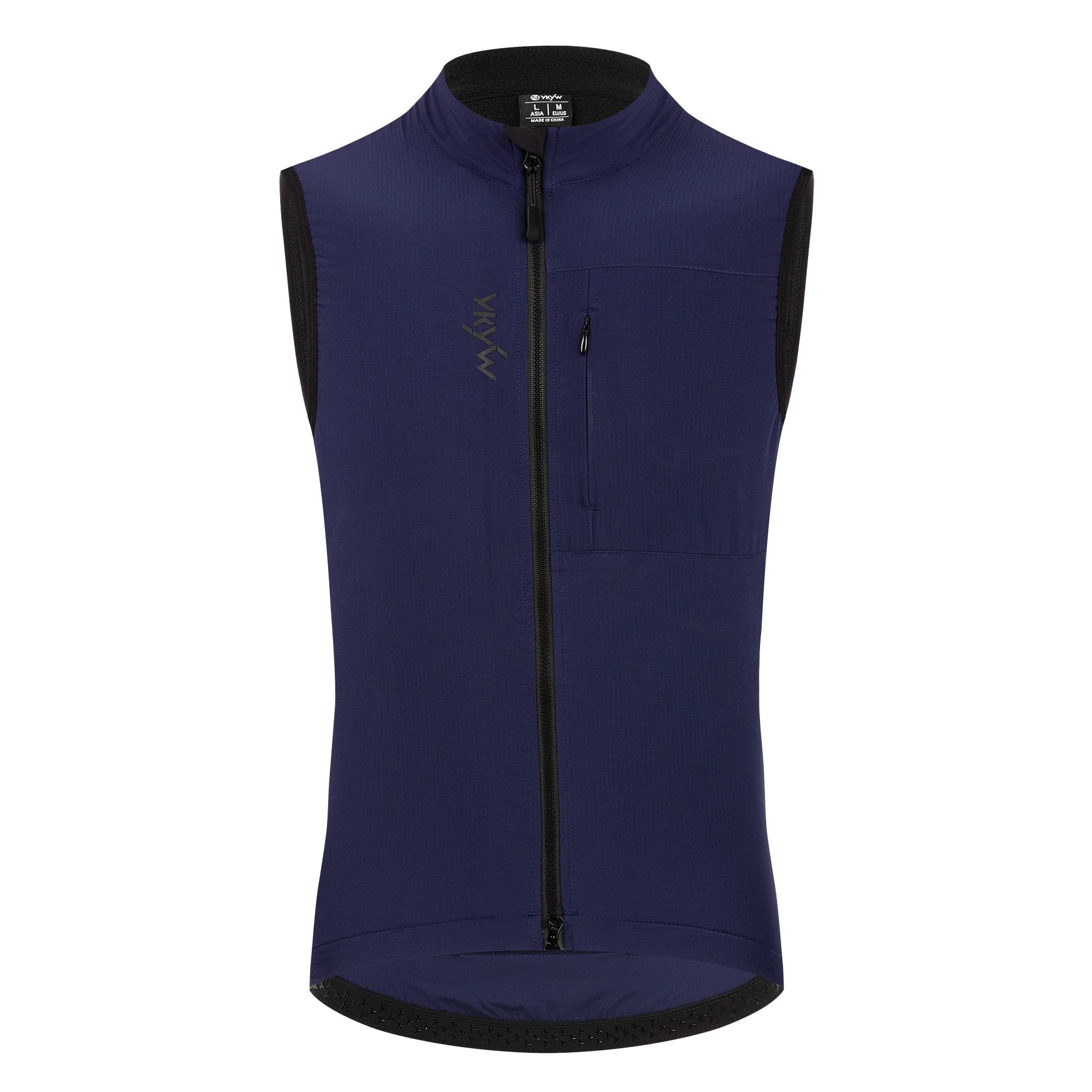 YKYWBIKE Men Cycling Gelit Thermal Fleece Bicycle Windbreaker Sleeveless Bike Vest Windproof Waterproof Cycling