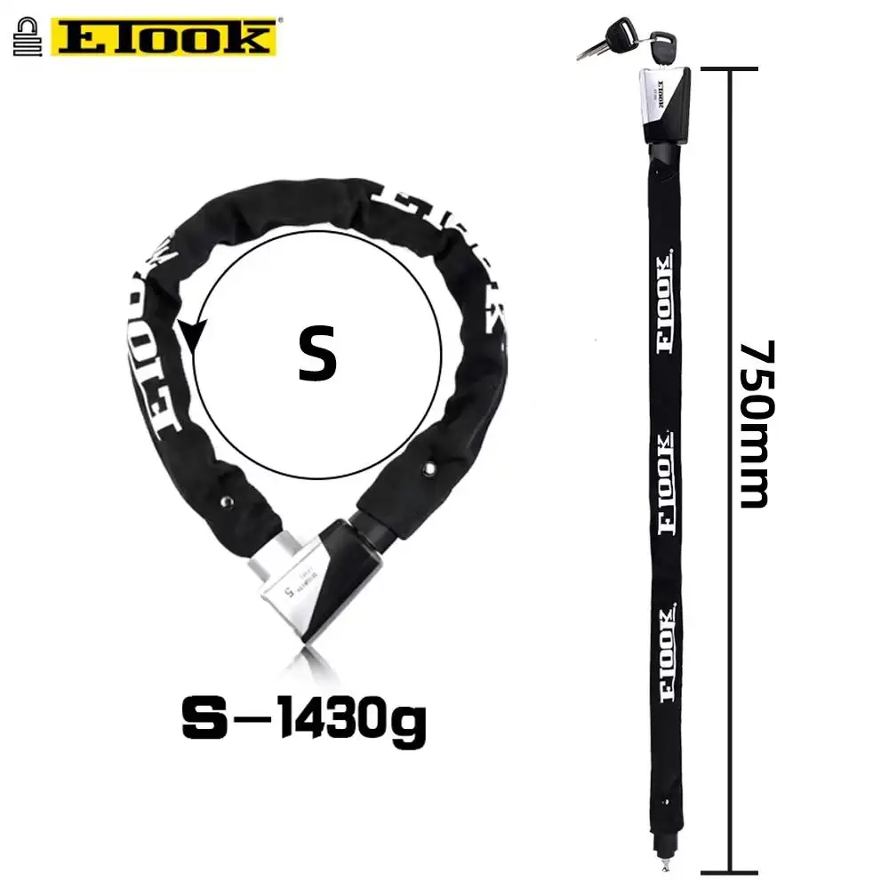 ETOOK Bicycle Lock MTB Road Bike Lock Anti Theft Heavy Duty Safety Anti-Theft Chain Lock for Motorcycle Scooter Bike Accessories