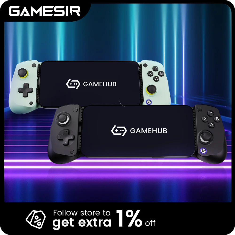GameSir X5 Lite Mobile Gaming Controller for Android & iPhone 16/15, Hall Effect Joystick Portable Gamepad