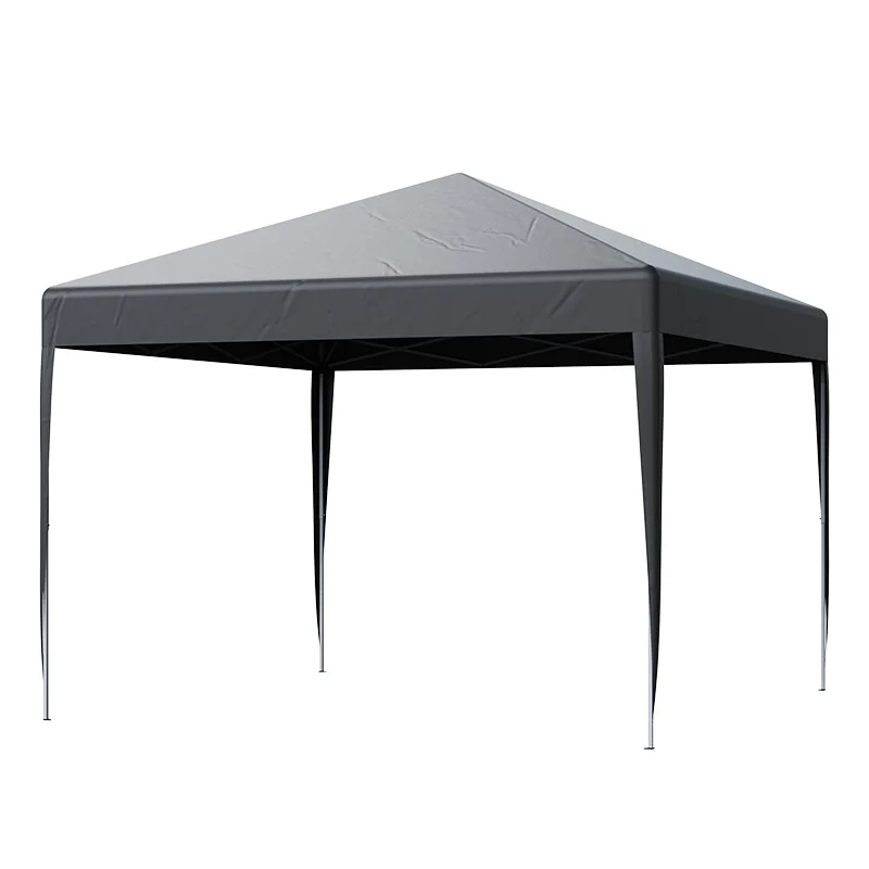 LOEFME 3x3M Folding Outdoor Gazebo Waterproof Wind Resistant Canopy Tent Sun Shelter Removable Side for Camping Garden Party Use