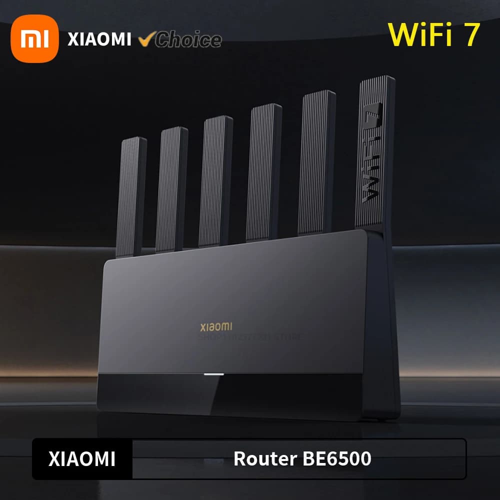 New Xiaomi Router BE6500 WiFi 7 6500M Full 2.5G Network Port 4-core Qualcomm Processor loT Smart Linkage Network Security Home -