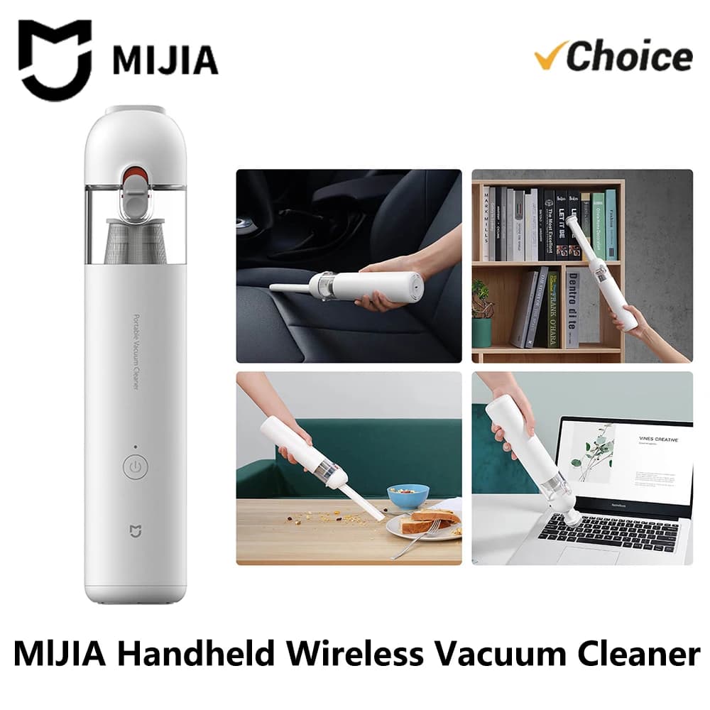 Original NEW MIJIA Portable Handheld Vacuum Cleaner For Home Car Mini Wireless Dust Catcher Collector 13000PA Cyclone Suction CN