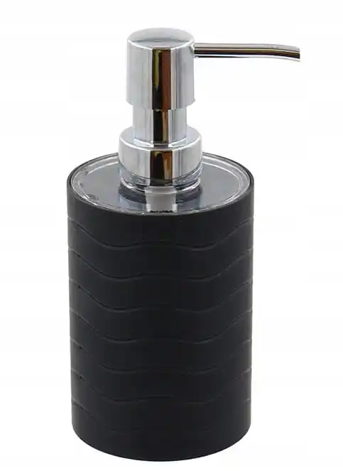 Black liquid soap dispenser 16.5x7.5 cm