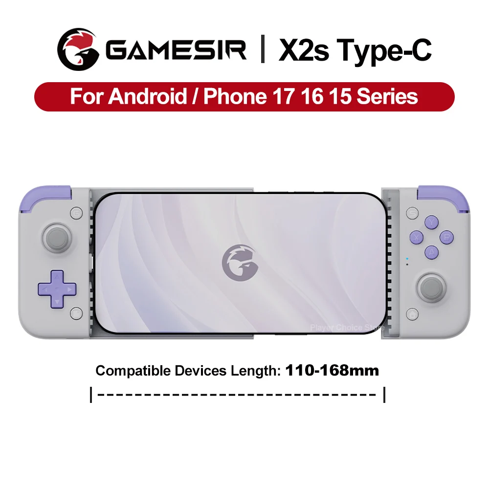 GameSir X2s Mobile Gamepad Android IOS iPhone 17 16 15 Game Controller Para Celular Controle Cloud Gaming Xbox Game Pass STADIA