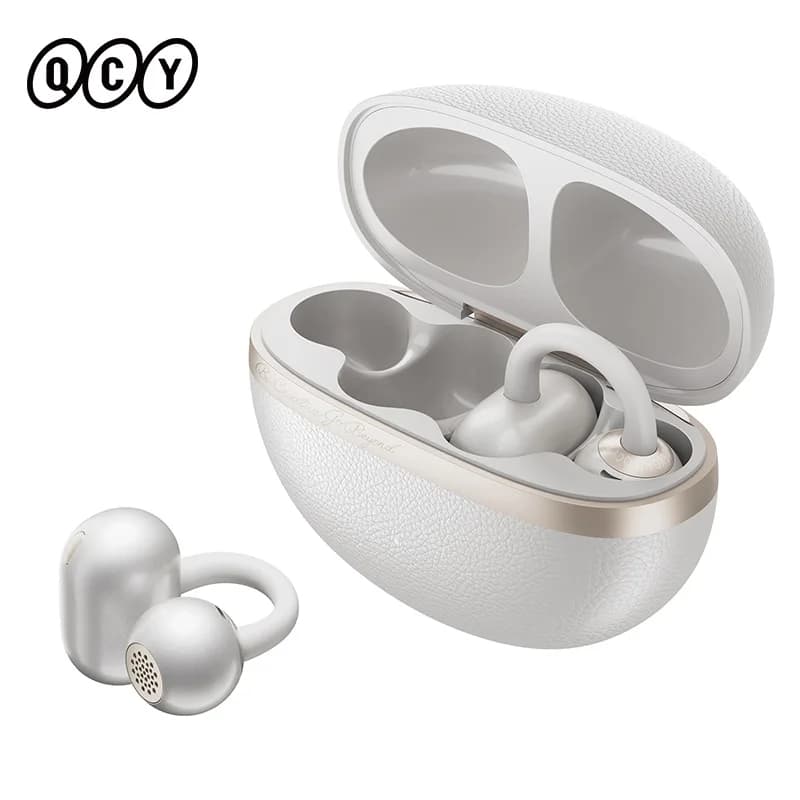 QCY CT06 Crossky C50 Open Ear Wireless Earphone 4-Mic Calls Bass Boost Earbuds Bluetooth 6.0 Clip On OWS Sports Headphone 35Hrs