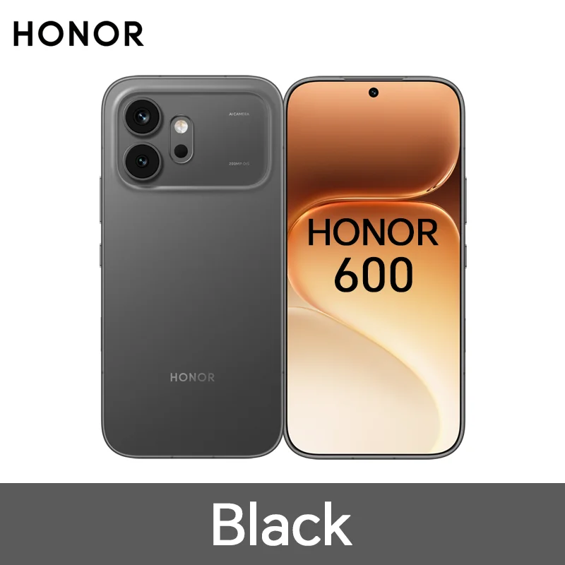 HONOR 600 5G Smartphone EU Version 200MP AI Ultra Night Camera 6400mAh Snapdragon 7 Gen4 AI Button 6.57"AMOLED 80W Supercharge