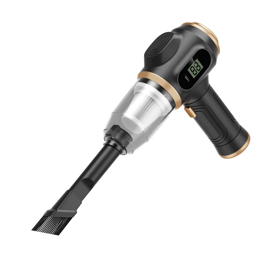 BELIBUY 2-in-1 car vacuum cleaner and blower, high-powered suction for cleaning car seats/mats/trunk dust, portable