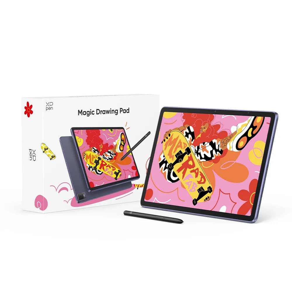 XPPen Magic Drawing Pad 12.2 inches Tablet Android 8GB/256GB 8000mAh with X3 Pro Slim Stylus 60 Tilt Android 14 Drawing Tablet