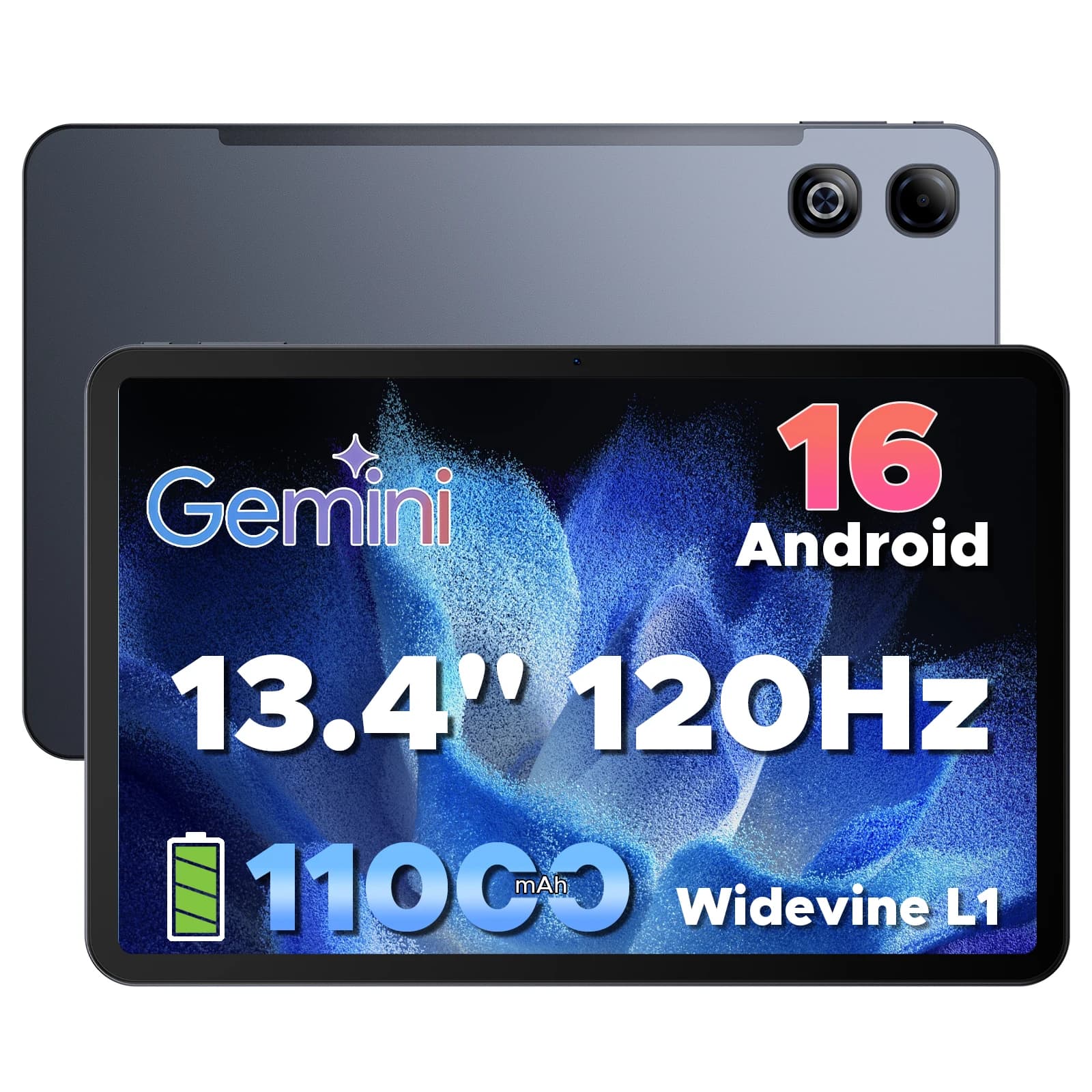 DOOGEE U13 Pro Tablet PC 13.4'' FHD+ 120Hz Display 36GB RAM 256GB ROM 11000mAh Large Battery UNISOC T7300 Android 16 Smart Pad