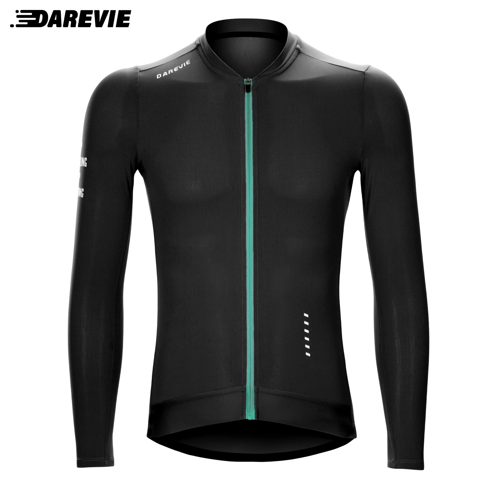 DAREVIE Cycling Jersey Long Sleeve Men Cool Technology Women Man Cycling Maillot Soft Breathable Quick Dry SPF 50 Small Size