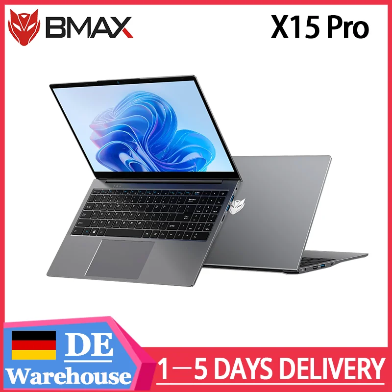 BMAX X15 Pro 15.6 inches 16 GB RAM 512 GB SSD Intel 12th‑generation processor. N100 generation Windows 11 Laptop 1920*1080 HDMI Wi‑Fi USB PC