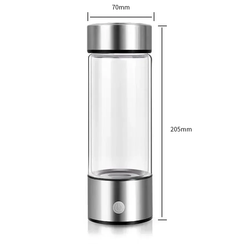 420ml Rich Hydrogen Oxygen Water Cup H2 Generator Bottle Alkaline Maker Ionizer Bottle Super Antioxidan Titanium Quality Filter