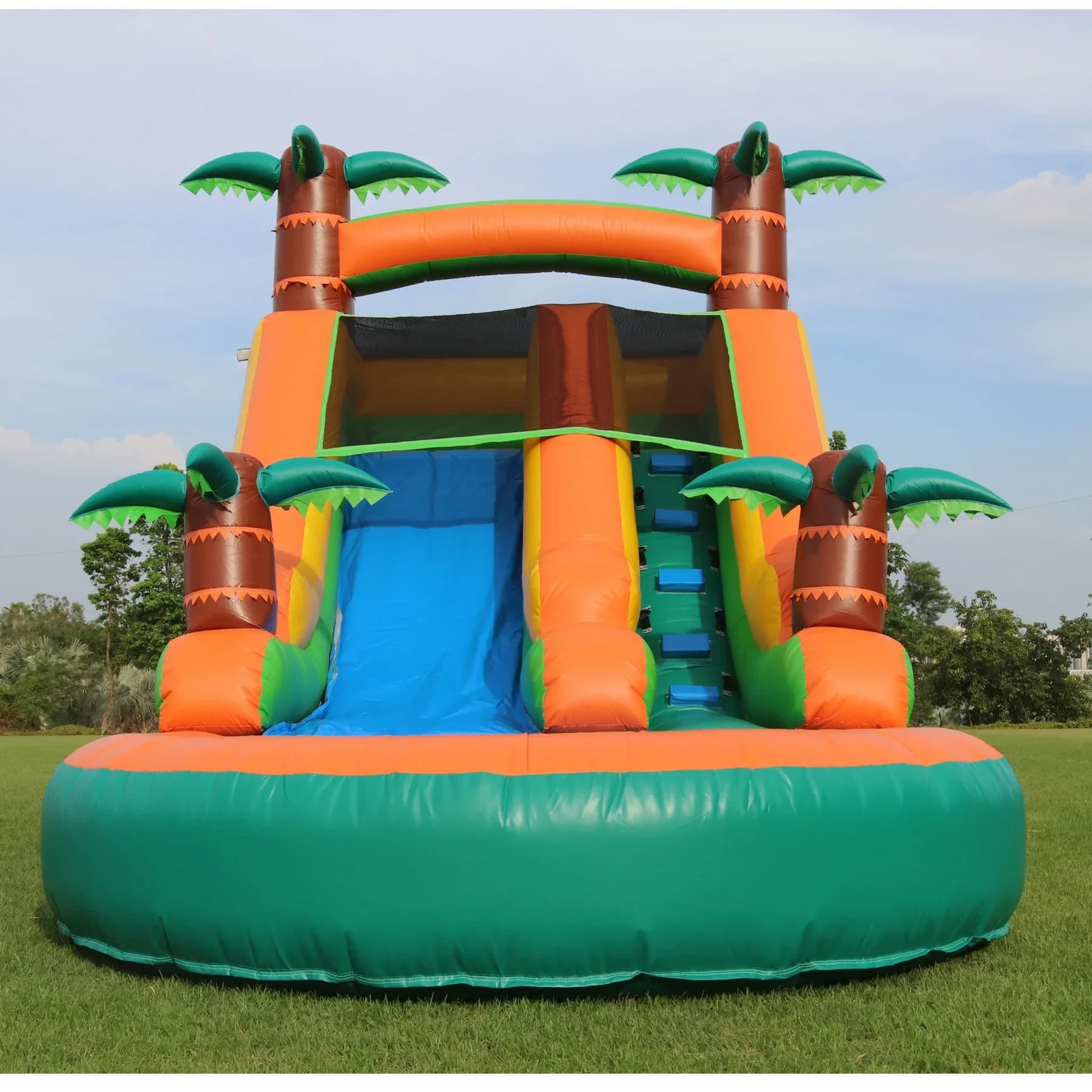 2026 New Inflatable Summer Outdoor Sildes Air Bounce Water Amusement Play Equipment Inflatble Water Double Slide Bubble Ball Pit