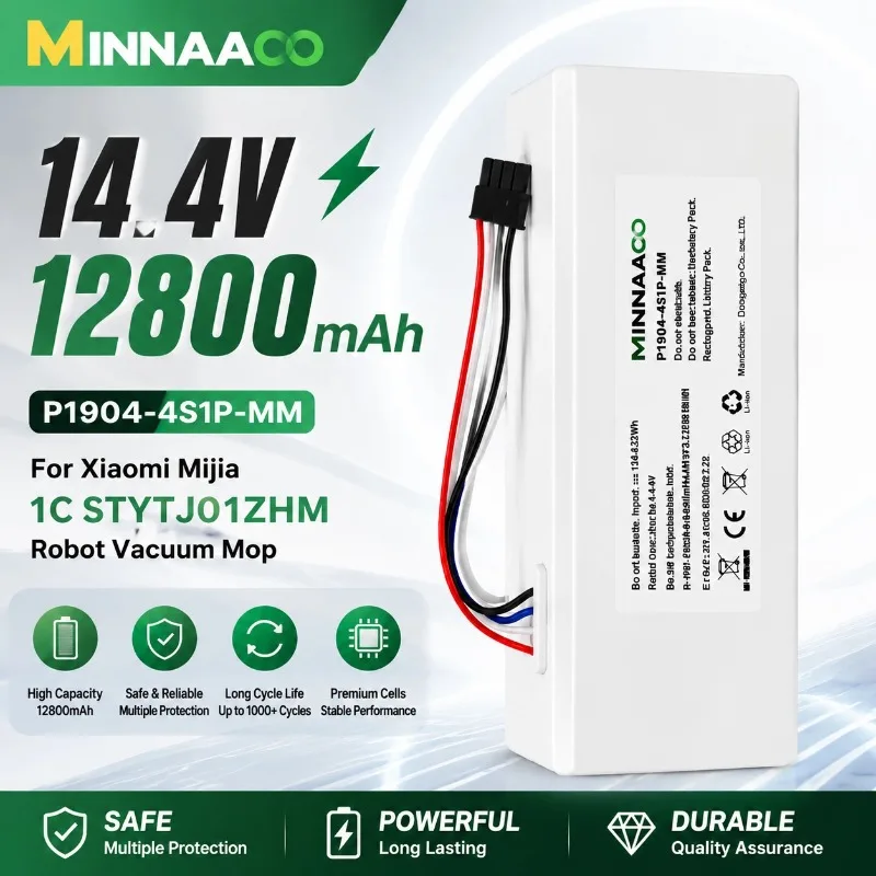 🔥100% Original Robot Battery 1C P1904-4S1P-MM for Xiaomi Mijia Vacuum Cleaner Sweeping Mopping Robot Replacement Battery C1