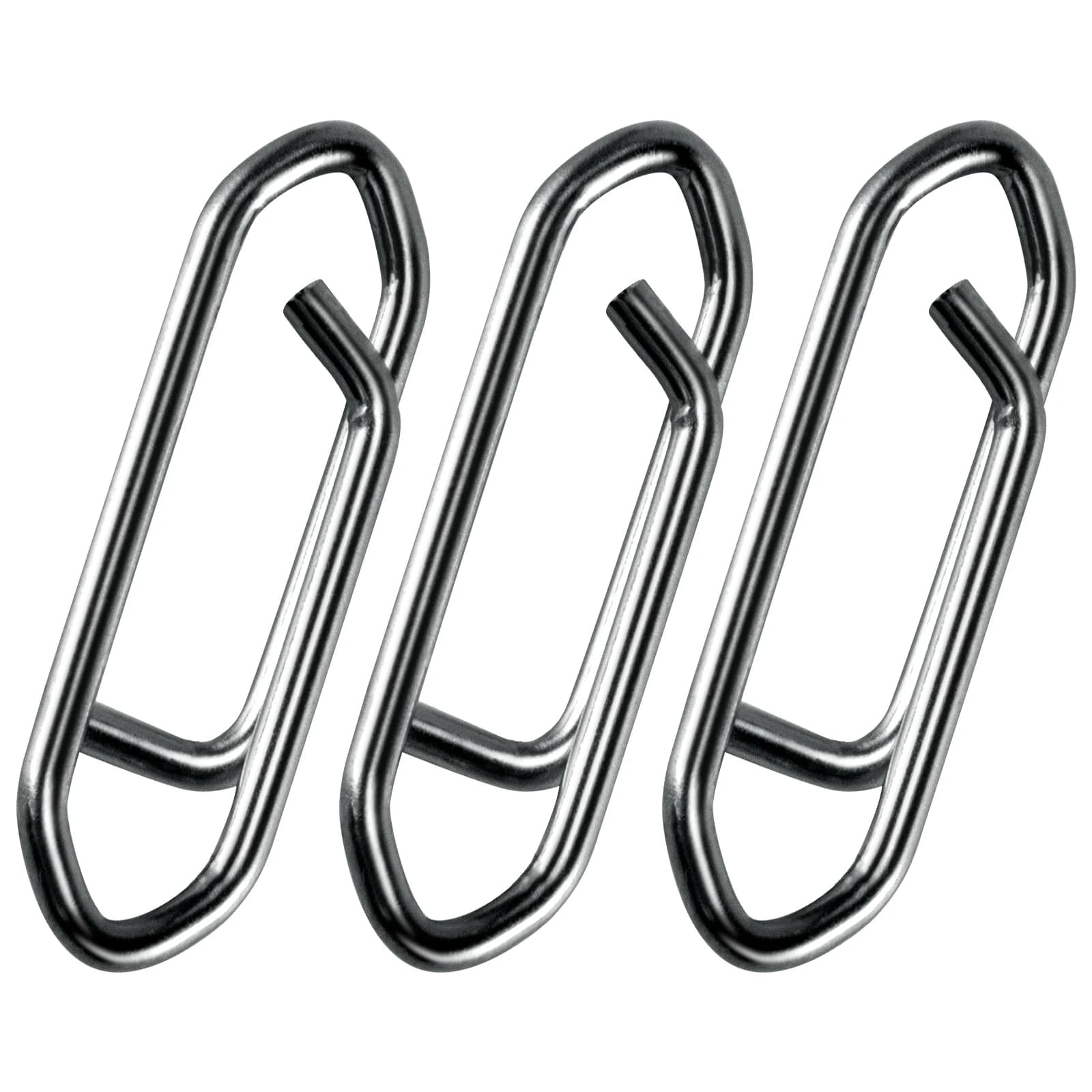 50pc Fishing Snap Power Clip Stainless Steel Speed Clip Quick Change Fast Link Connector for Crankbait Swimbait Minnow