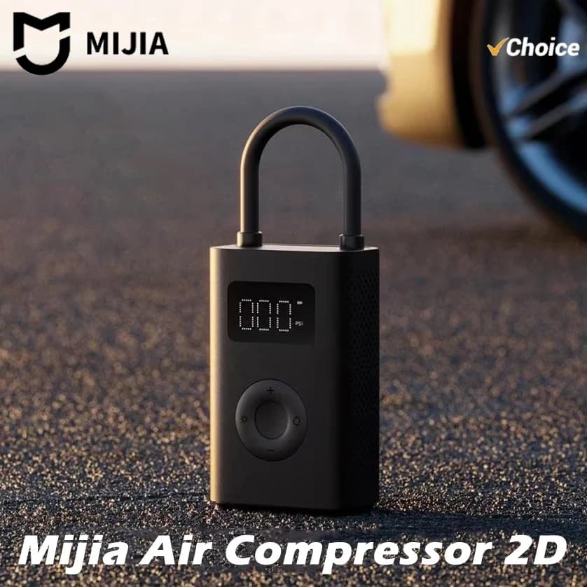 New MIJIA Inflatable Treasur Air Compressor 2D 2000mAh Portable Inflator Air Pump 2D For Bicycle Car Motorcycle Ball CN