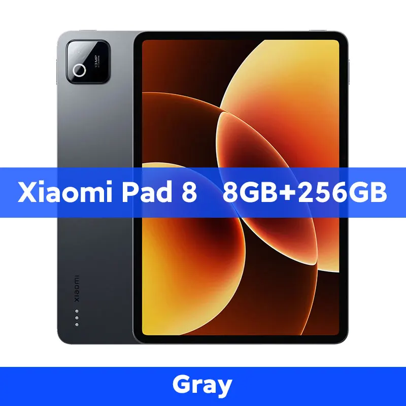 Global Version Global Version Xiaomi Pad 8 Snapdragon 8s Gen 4 CPU Mi tablet 13MP Camera 11.2 inch 144Hz 3.2k Display 45W turbo charging 9200mAh Battery