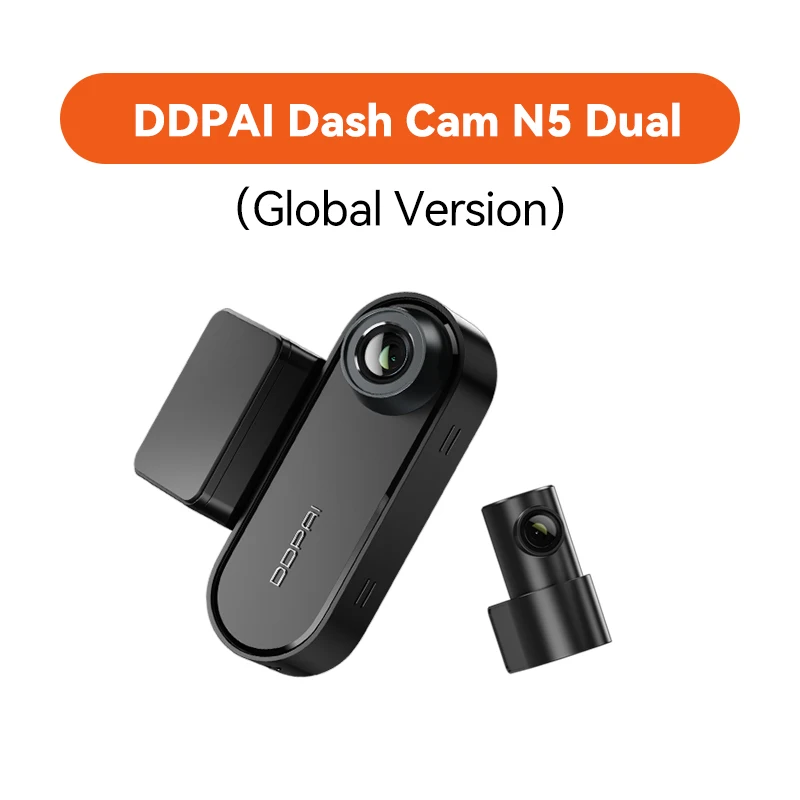 DDPAI N5 Dual Dash Cam Front and Rear 4K Ultra HD Car DVR AI Base Radar NightVIS ADAS GPS Auto Recording Dash Camera