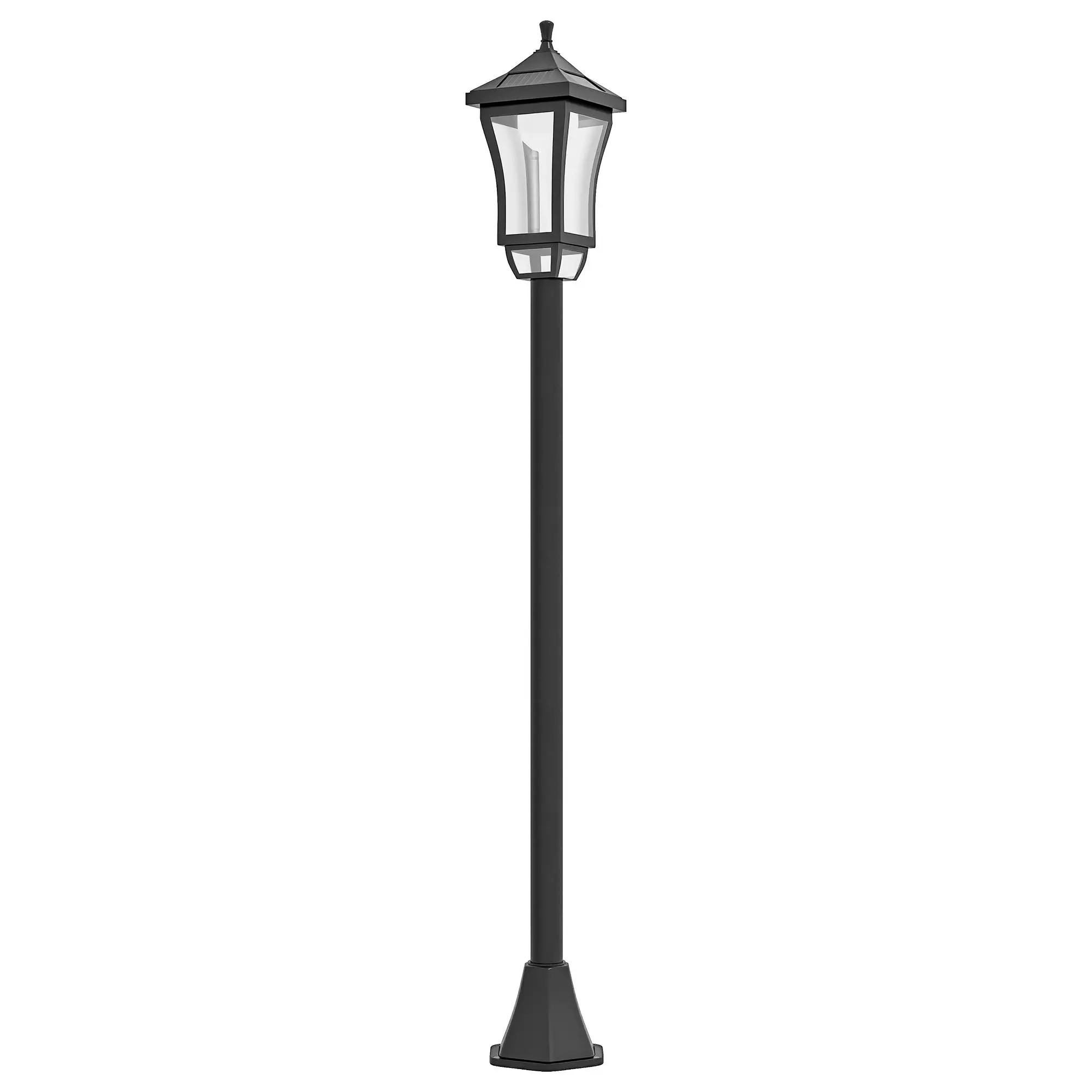 Solar Garden Lantern 127cm LED cold white IP44 Waterproof 8H charge 6h light for patio garden path