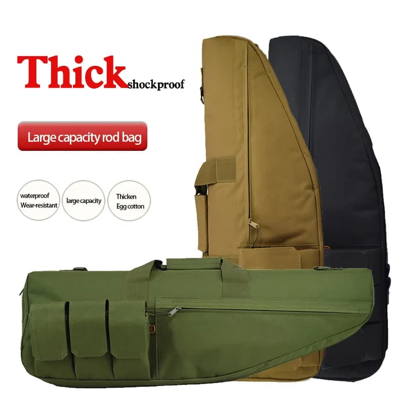 70cm / 98cm / 115cm Tactical Gun Bag Heavy Duty Long Gun Carry Case Outdoor Hunting Gun Shoulder Bag CS Gun Holster