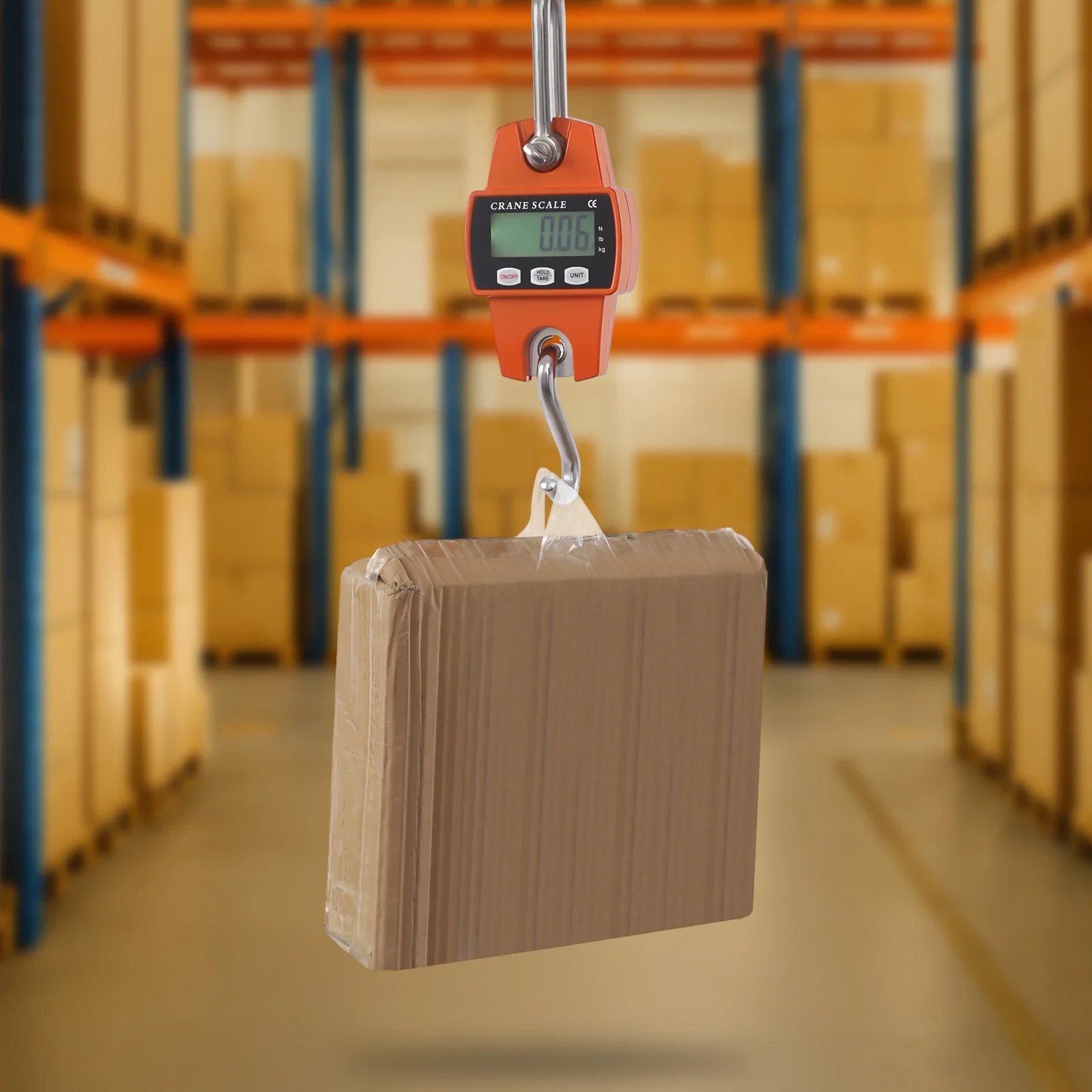 300kg Digital Smart Crane Scale Mini Scale Portable Electronic Handheld Hanging Scale Hook Model Crane Scale NEW