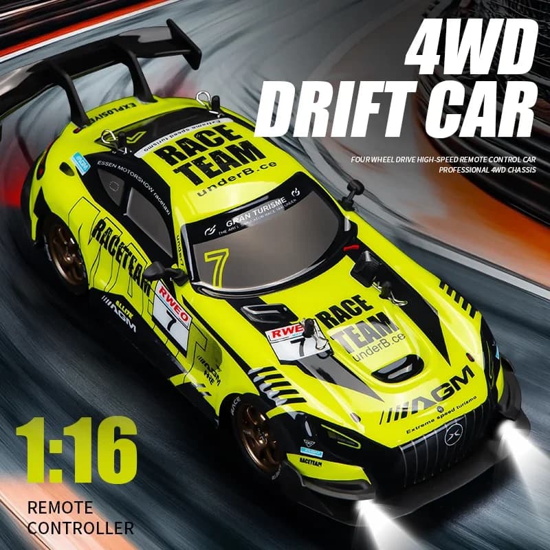 JJRC remote control racing car, four-wheel drive, high-speed drift, replaceable tires and brake discs. Dynamic and cool. The per