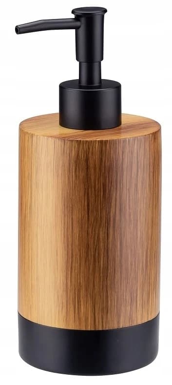Brown Wood Liquid Soap Dispenser