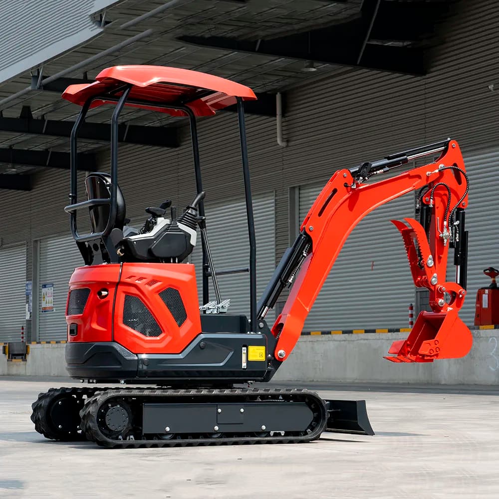 Mini Excavadora Personalizada China de 1.8 Toneladas, Venta al por Mayor, Nueva Excavadora Multifuncional con Carcasa Estampada Kubota