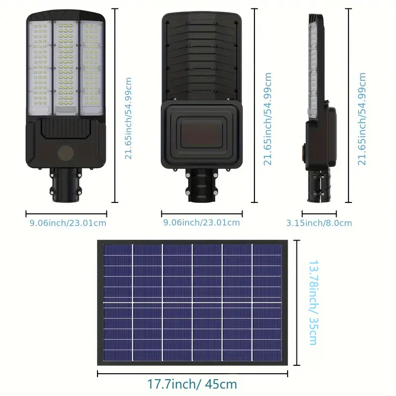 25000mah Solar Light With 2 Solar Panls Outdoor Solar Street Light With Motion Sensor Garden Wall Lamp Parking Solar Flood Light