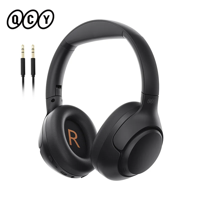 QCY H3 ANC Hi-Res Audio Wireless Bluetooth 5.4 Headphones Over Ear Headset 60Hrs 43dB Hybrid Active Noise Cancellation Earphone