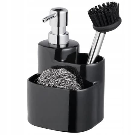 Kitchen Liquid Dispenser Set 3 in 1 Black