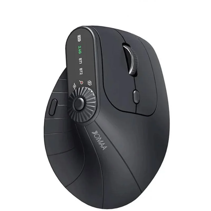 Ergonomic 2.4GHz Wireless BT RGB Mouse Dual Mode Laptop Desktop Office Silent Wireless Vertical Gaming Mouse