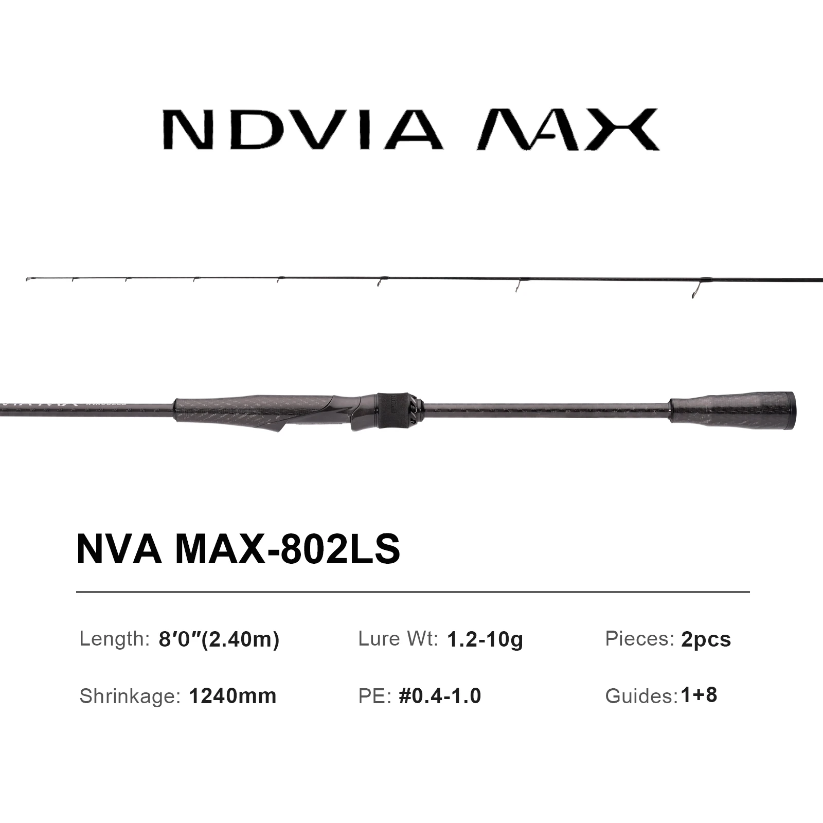 PURELURE NEW NDVIA MAX Ajing And Eging Tubular Tip 8FT 8.3FT 8.6FT 1.2-10G Soft Lure And EGI F/MF Action Perch Pike Zander Squid