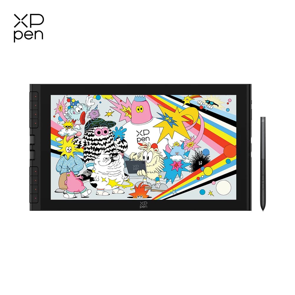 XPPen Artist 16 (Gen 3) 15.4-inch Portable Drawing Display with 8 Shortcuts 2 Dials X4 Smart Chip Stylus for Windows Mac Android