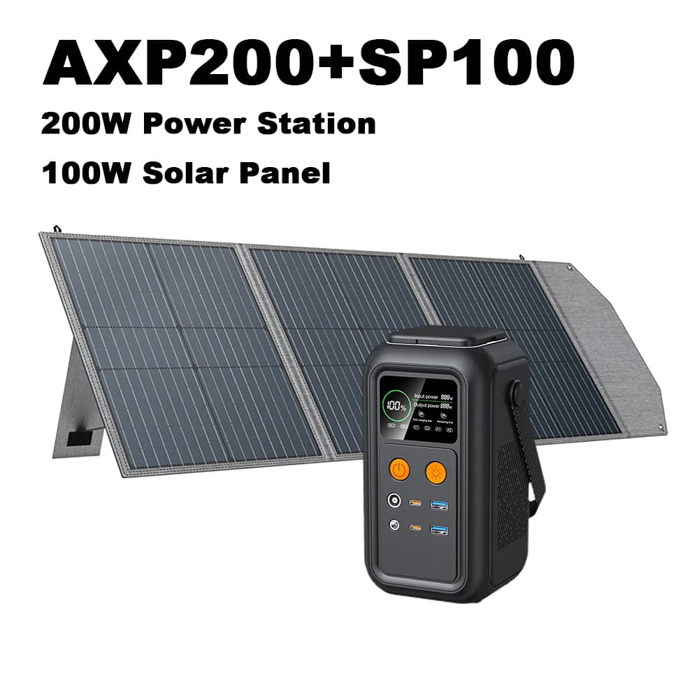 CTOLITY 1024Wh 345Wh 192Wh Portable Solar Generator Energy Storage Lifepo4 Battery Power Bank for Outdoor USB Type-C Solar Panel