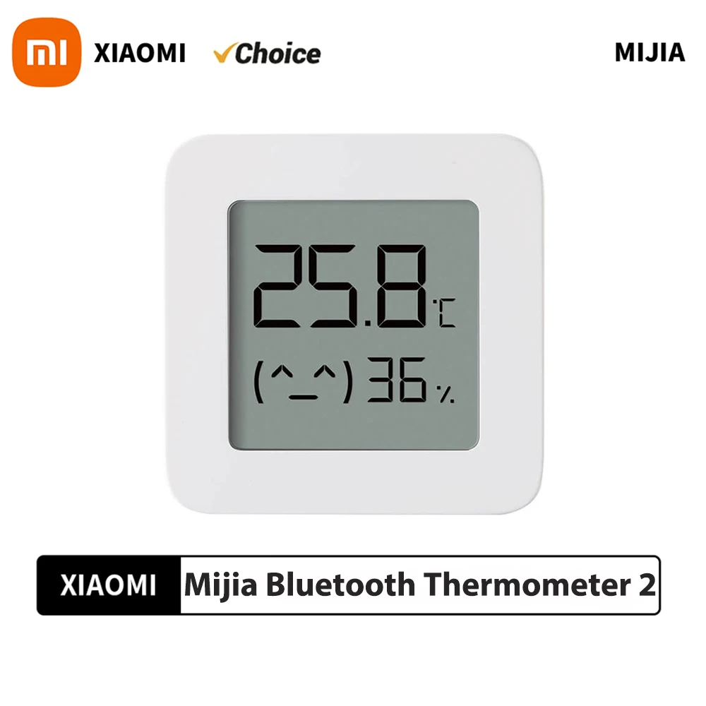 XIAOMI Thermometer 2 Mijia Electric Bluetooth Wireless Smart Hygrometer Thermometer Temperature Detection MI Mijia Home APP